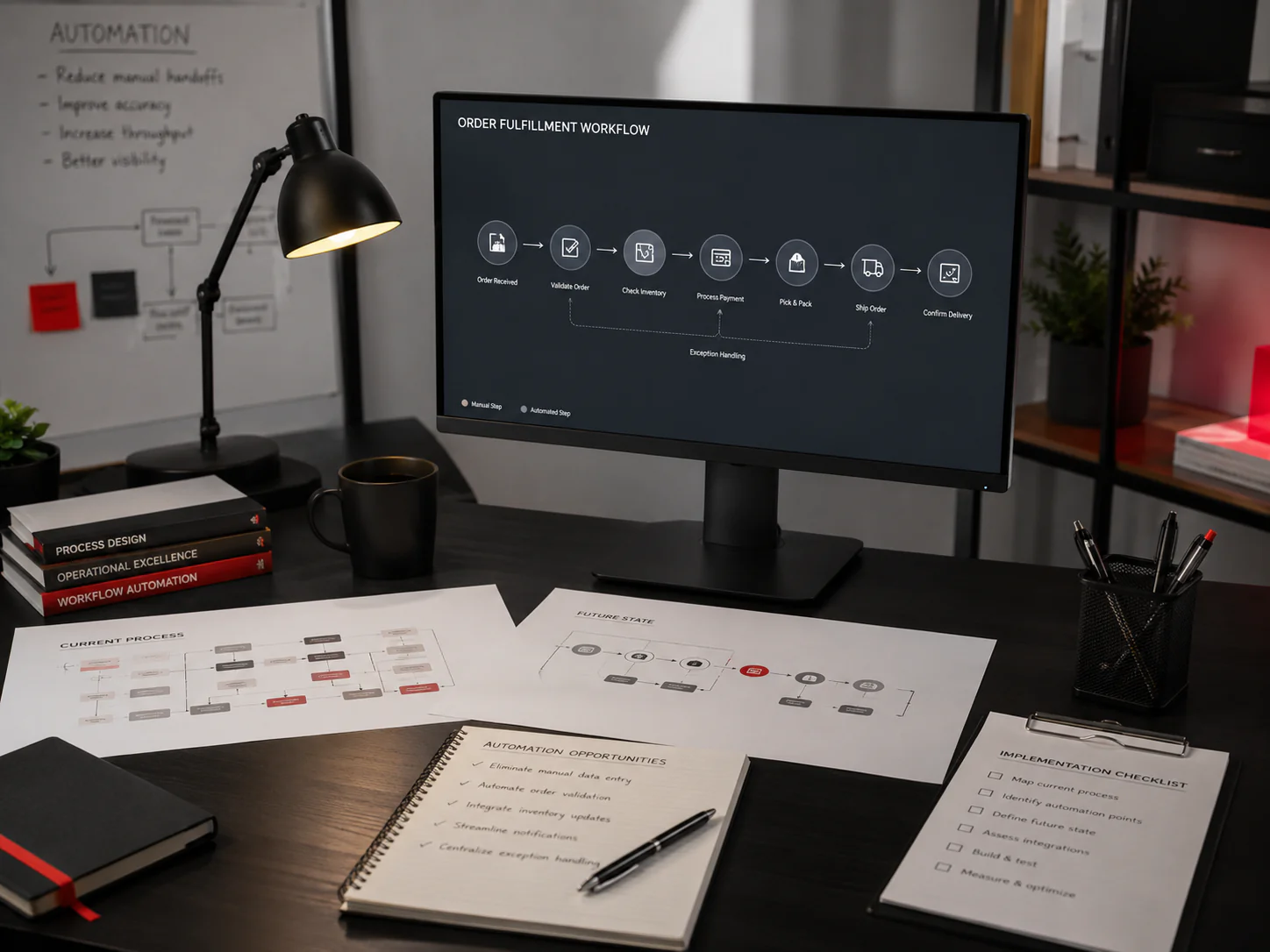 Business workflow automation planning workspace